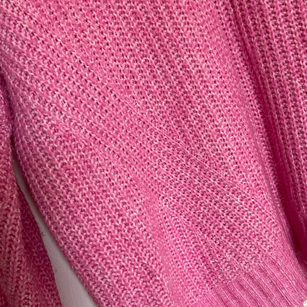 No Boundaries Pink Chunky Knit V-Neck Sweater | Size XXL (19) - Picture 10 of 11